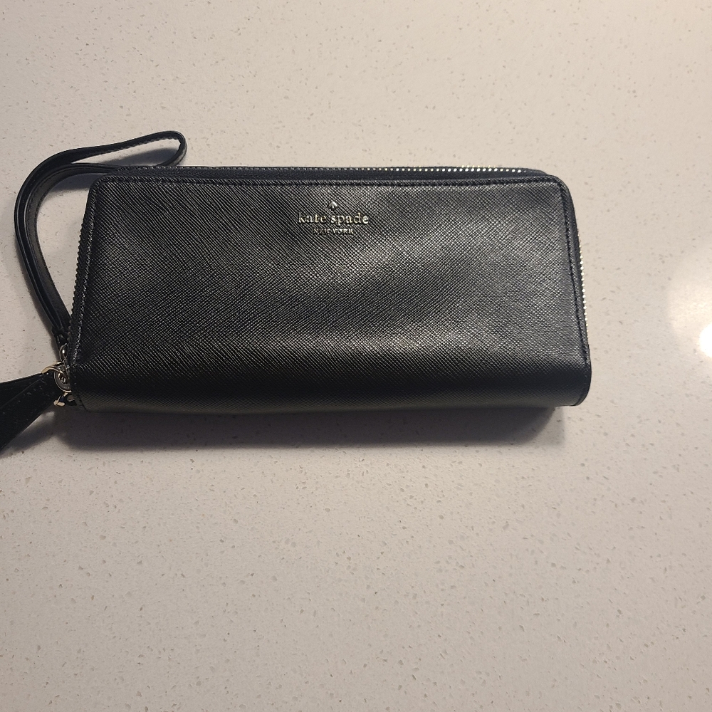 Kate Spade Madison Black Wristlet Wallet